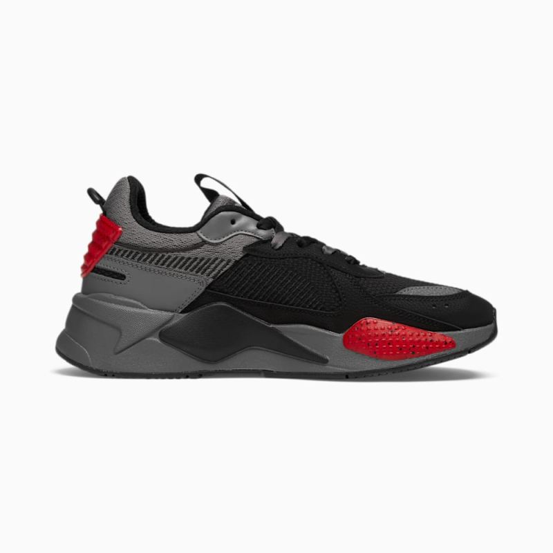 Puma | Men's RS-X Halves Sneakers - CASTLEROCK-Black-High Risk Red