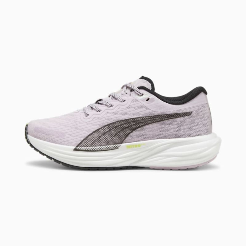 Puma | Women's Deviate NITRO 2 Radiant Run Running Shoes - Grape Mist-Black-White