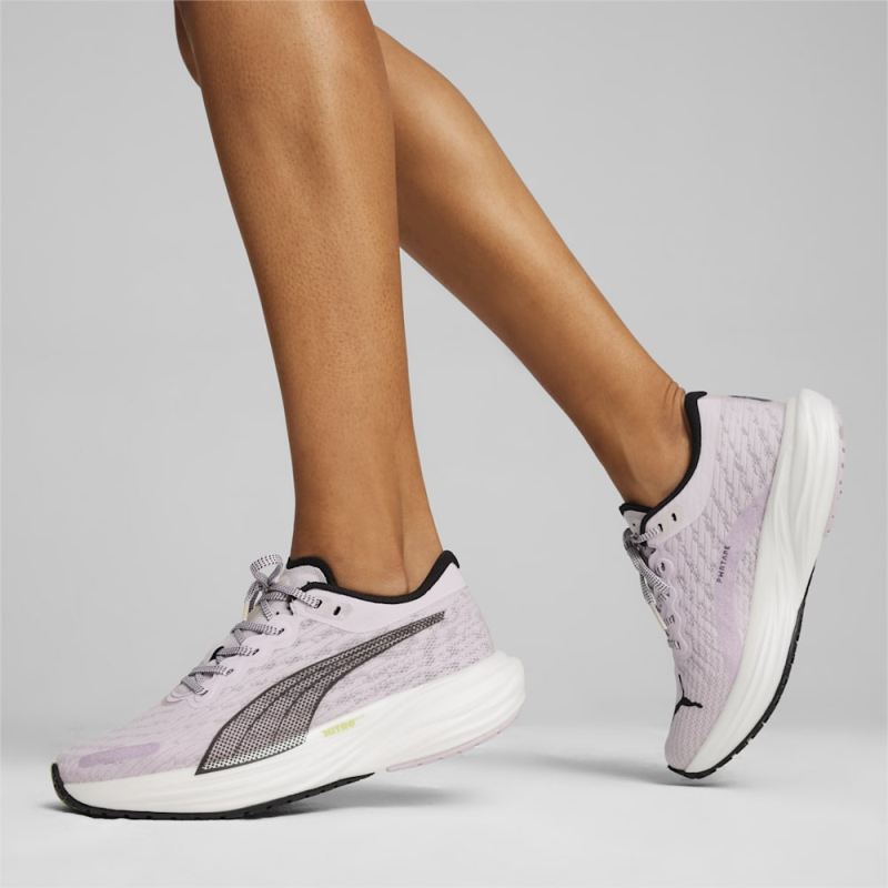 Puma | Women's Deviate NITRO 2 Radiant Run Running Shoes - Grape Mist-Black-White