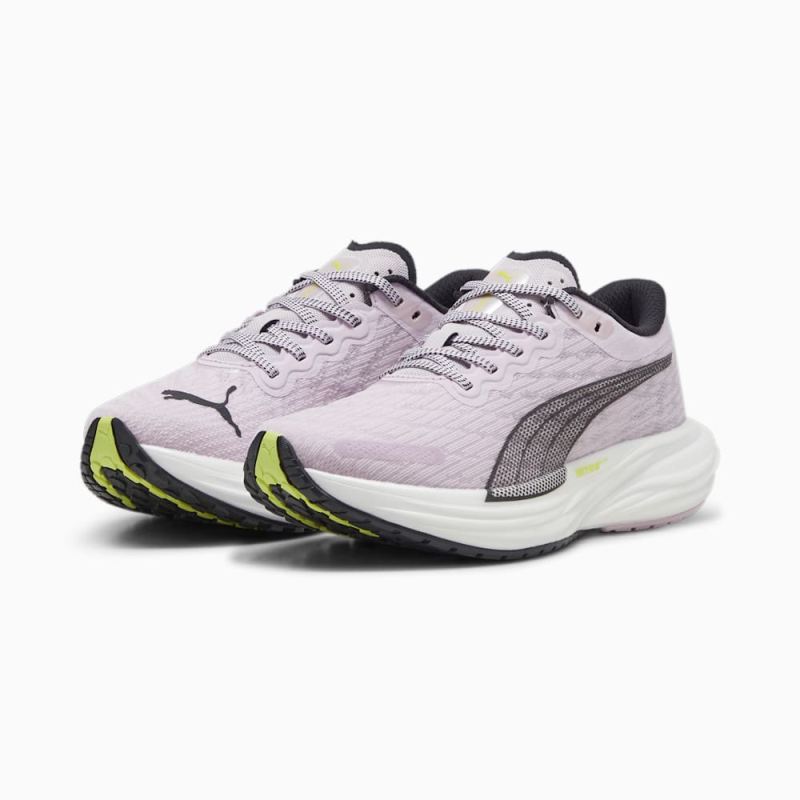 Puma | Women's Deviate NITRO 2 Radiant Run Running Shoes - Grape Mist-Black-White