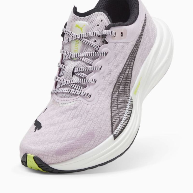 Puma | Women's Deviate NITRO 2 Radiant Run Running Shoes - Grape Mist-Black-White