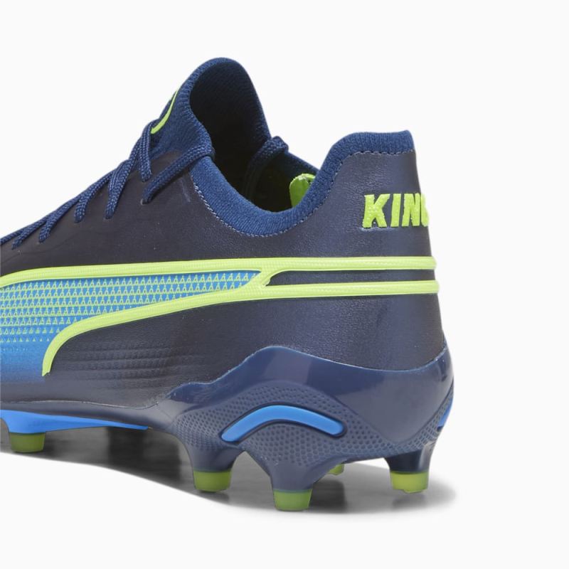 Puma | Men's KING ULTIMATE FG/AG Soccer Cleats - Persian Blue-Pro Green-Ultra Blue