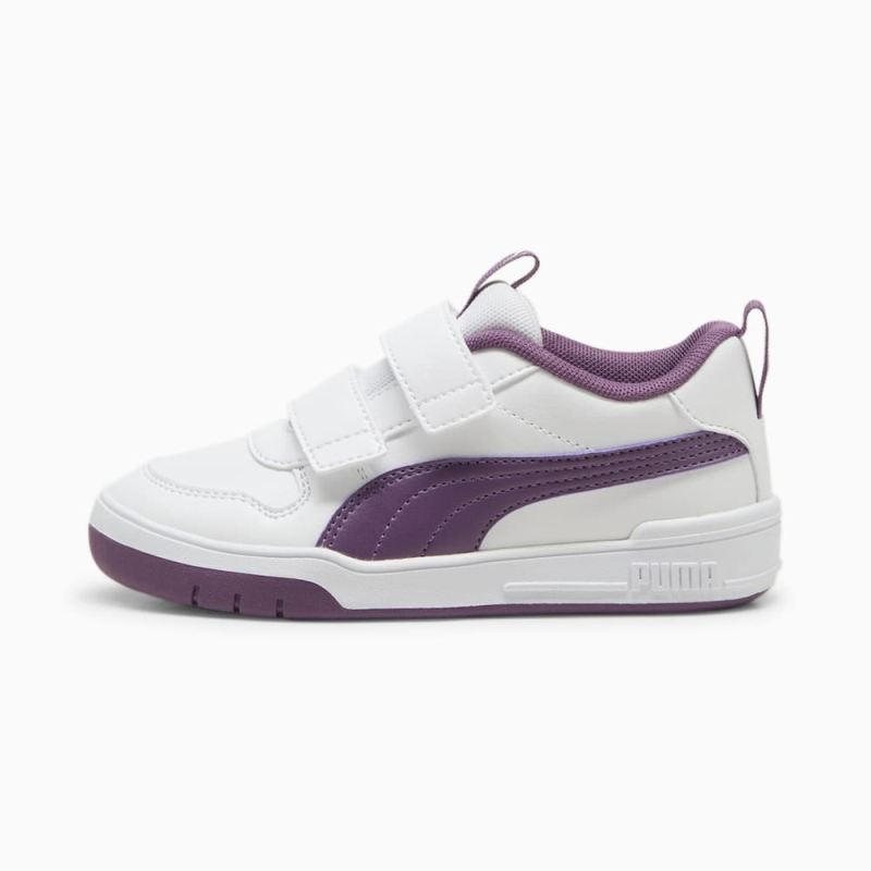 Puma | Girls Multiflex SL V Little Kids Sneakers - White-Crushed Berry