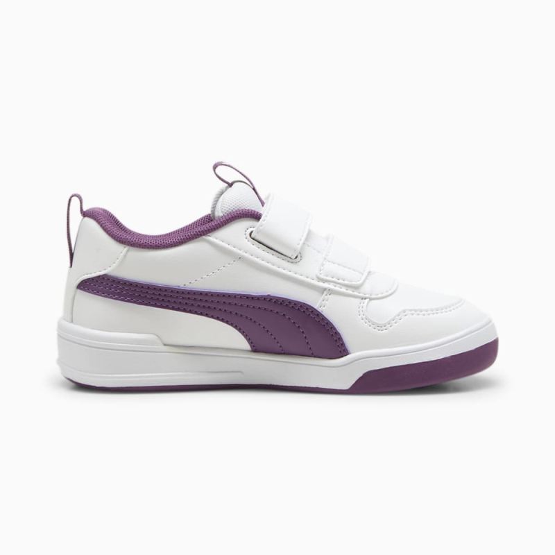 Puma | Girls Multiflex SL V Little Kids Sneakers - White-Crushed Berry