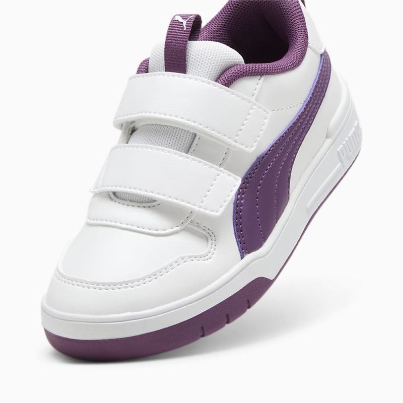 Puma | Girls Multiflex SL V Little Kids Sneakers - White-Crushed Berry