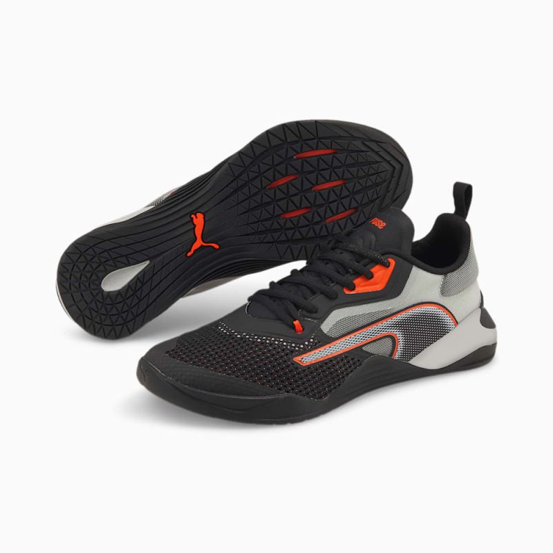 Puma | Men's Fuse 2.0 Training Shoes - Black-Harbor Mist-Cherry Tomato