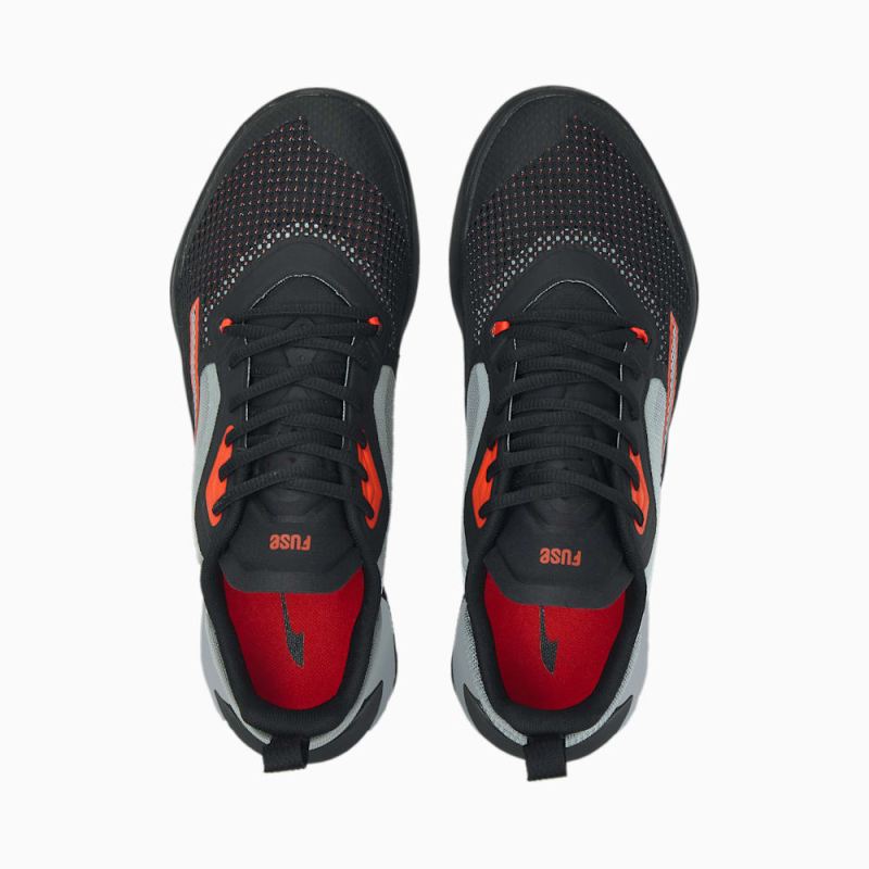 Puma | Men's Fuse 2.0 Training Shoes - Black-Harbor Mist-Cherry Tomato