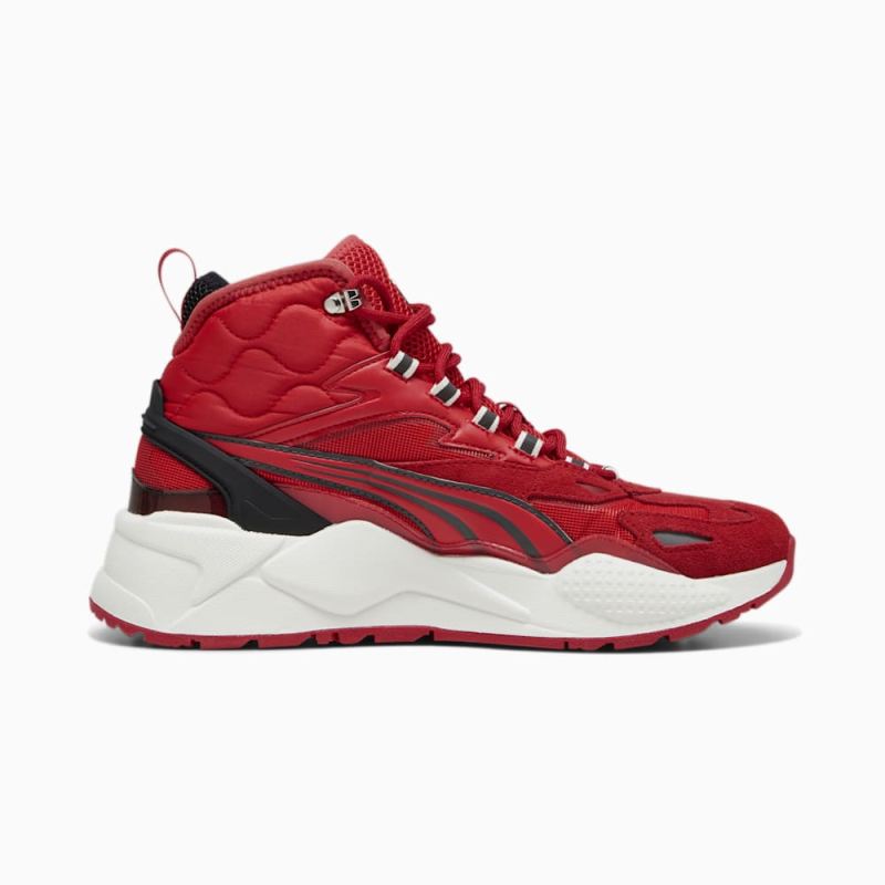 Puma | Men's Scuderia Ferrari RS-X Mid Sneakers - Rosso Corsa-Black