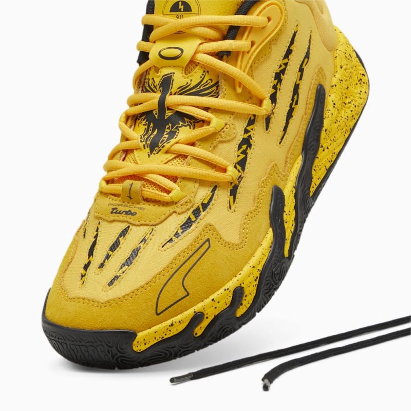 Puma | Men's x LAMELO BALL x PORSCHE MB.03 Basketball Shoes - Sport Yellow-Black