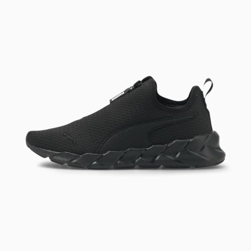 Puma | Women's Weave Zip Training Shoes - Black-Black