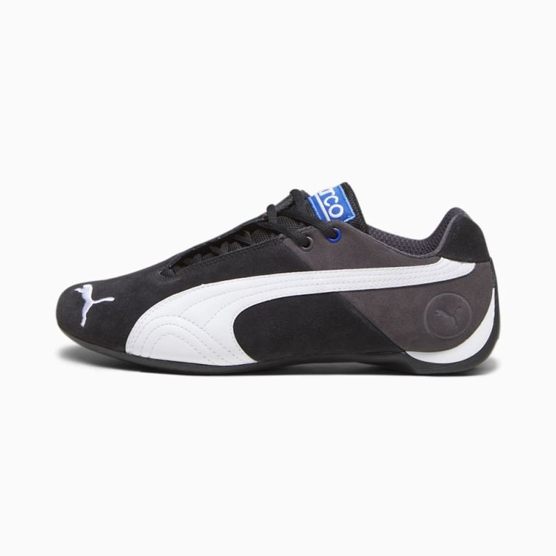 Puma | Men's x SPARCO Future Cat OG Driving Shoes - Black-White-Dark Coal - Click Image to Close