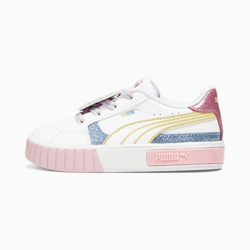 Puma | Girls Puma | Girls x L.O.L. SURPRISE! Cali Star Toddlers Sneakers - White-Flaxen-Racing Blue