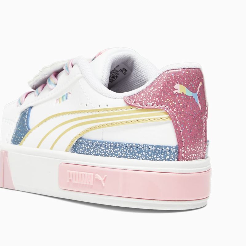 Puma | Girls Puma | Girls x L.O.L. SURPRISE! Cali Star Toddlers Sneakers - White-Flaxen-Racing Blue