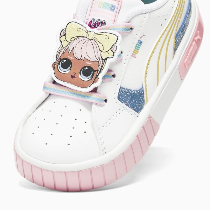 Puma | Girls Puma | Girls x L.O.L. SURPRISE! Cali Star Toddlers Sneakers - White-Flaxen-Racing Blue