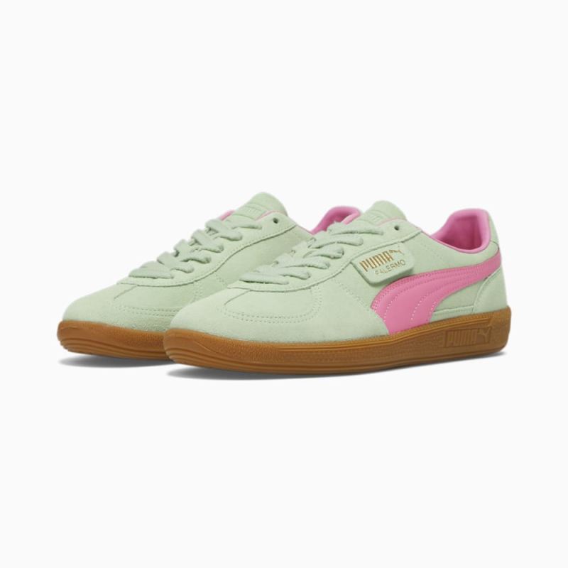 Puma | Men's Palermo Sneakers - Fresh Mint-Fast Pink