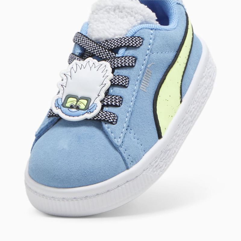 Puma | Girls Puma | Girls x TROLLS Suede Toddlers Sneakers - Team Light Blue-Fizzy Light