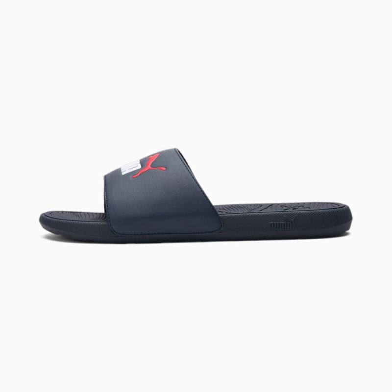 Puma | Men's Cool Cat 2.0 Slides - Parisian Night-White-Red