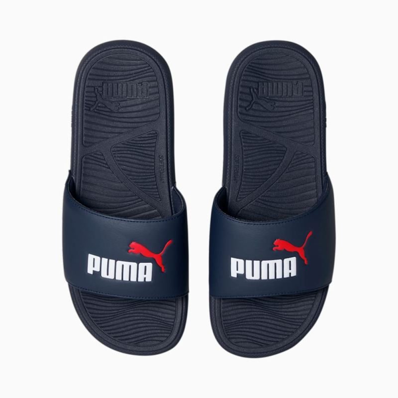 Puma | Men's Cool Cat 2.0 Slides - Parisian Night-White-Red