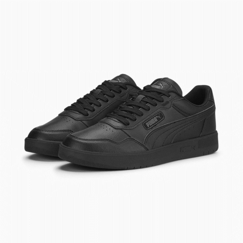 Puma | Men's Court Ultra Sneakers - Black-Black-Shadow Gray