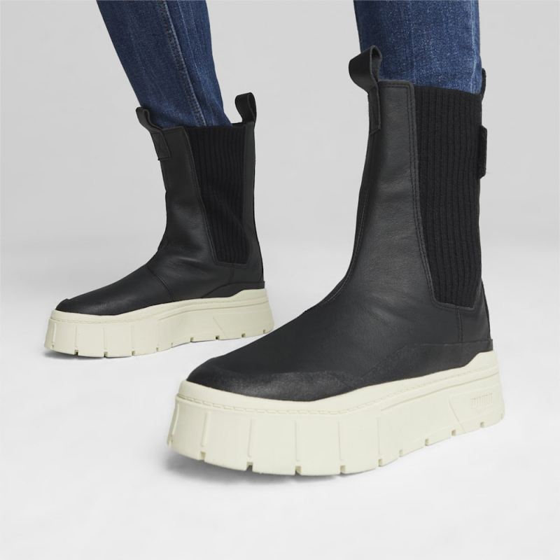 Puma | Women's Mayze Stack Chelsea Winter Boots - Black