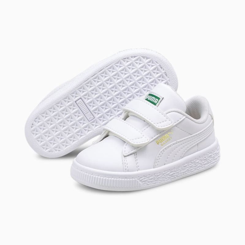 Puma | Girls Basket Classic XXI Toddler Shoes - White-White