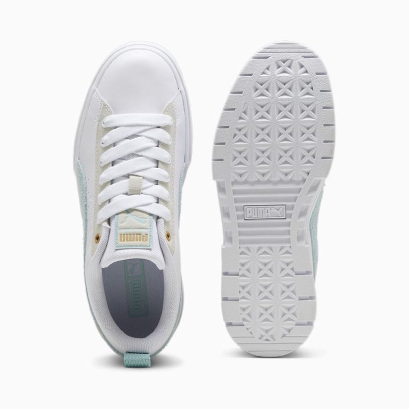 Puma | Women's Mayze Mix Sneakers - White-Turquoise Surf