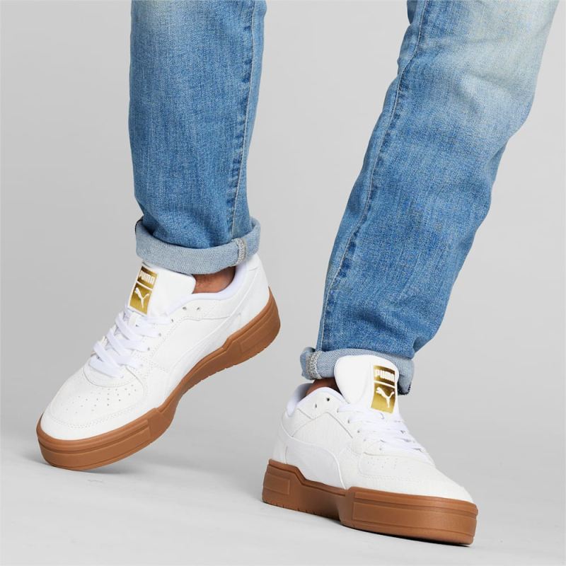 Puma | Men's CA Pro Heritage Sneakers - White-Team Gold