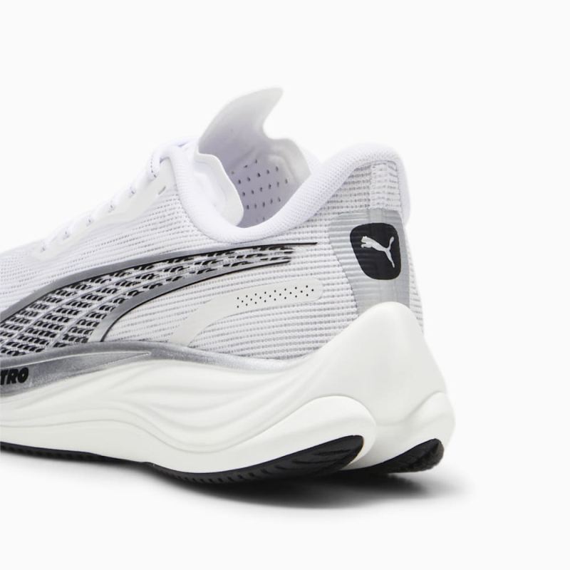 Puma | Men's Velocity NITRO 3 Running Shoes - White-Silver-Black