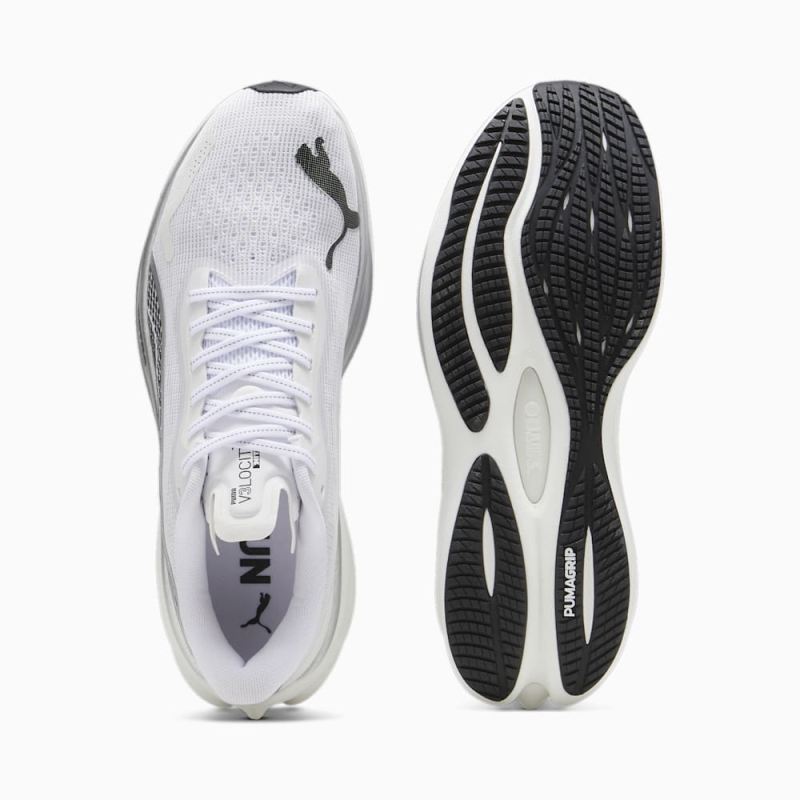 Puma | Men's Velocity NITRO 3 Running Shoes - White-Silver-Black