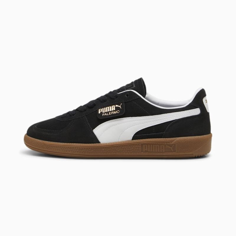 Puma | Men's Palermo Sneakers - Black-White