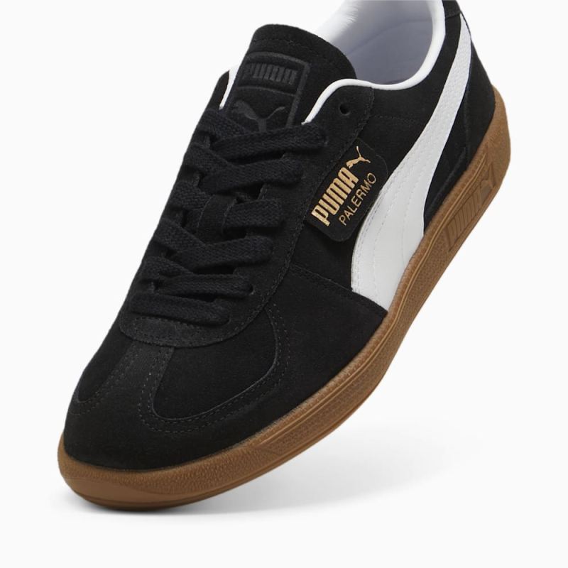 Puma | Men's Palermo Sneakers - Black-White