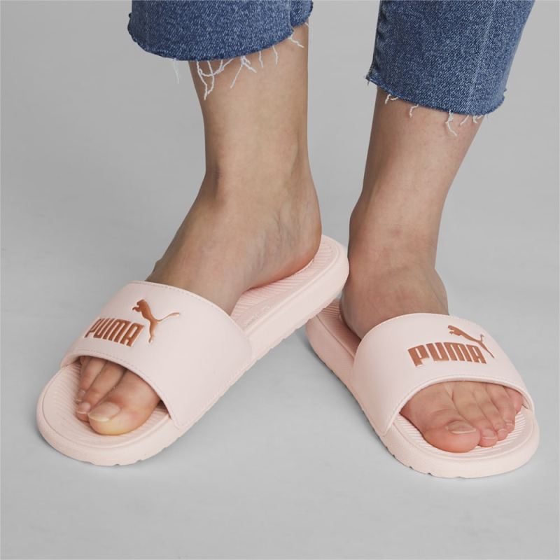 Puma | Women's Cool Cat 2.0 Slides - Cloud Pink-Rose Gold