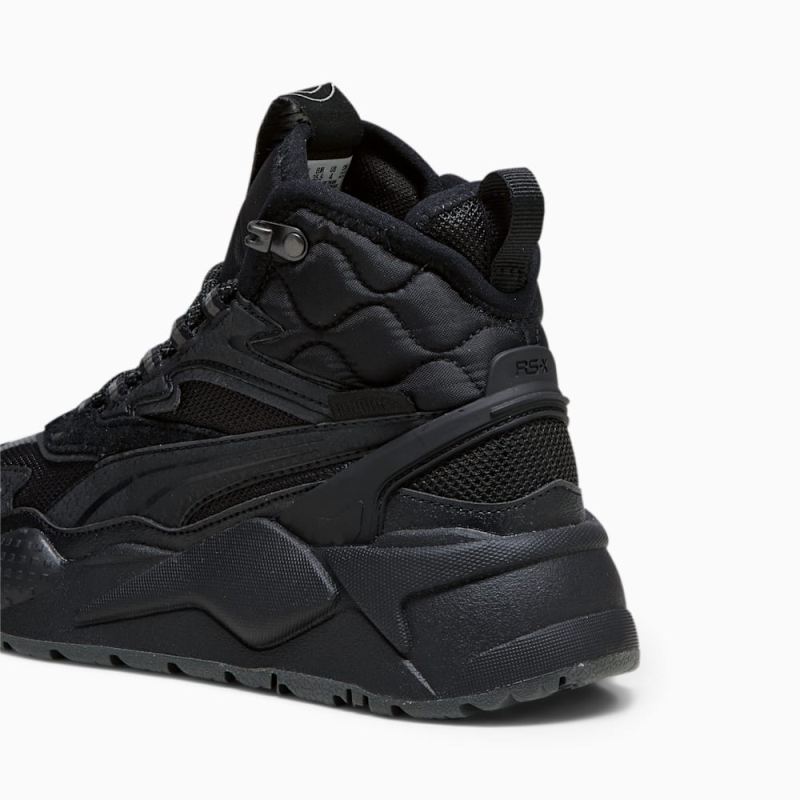 Puma | Girls RS-X Hi Big Kids Sneakers - Black-Shadow Gray