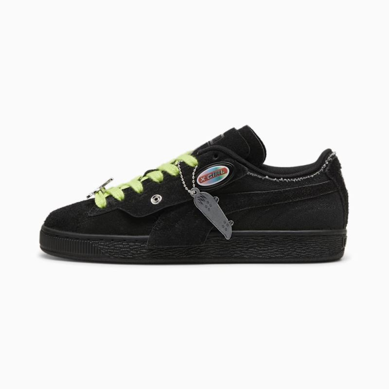 Puma | Women's x X-GIRL Suede Sneakers - Black-Ravish