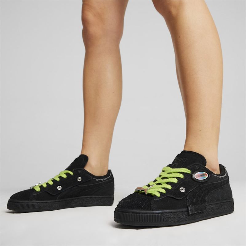 Puma | Women's x X-GIRL Suede Sneakers - Black-Ravish