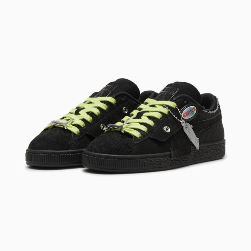 Puma | Women's x X-GIRL Suede Sneakers - Black-Ravish