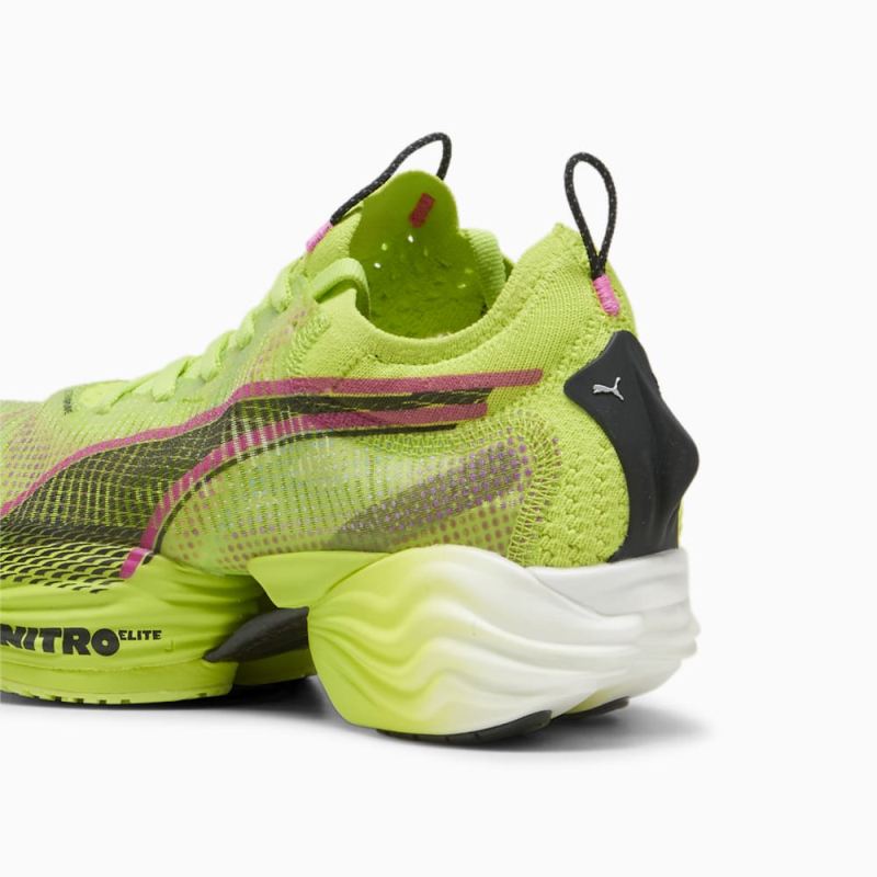 Puma | Women's FAST-R NITRO Elite 2 Running Shoes - Lime Pow-Black-Poison Pink