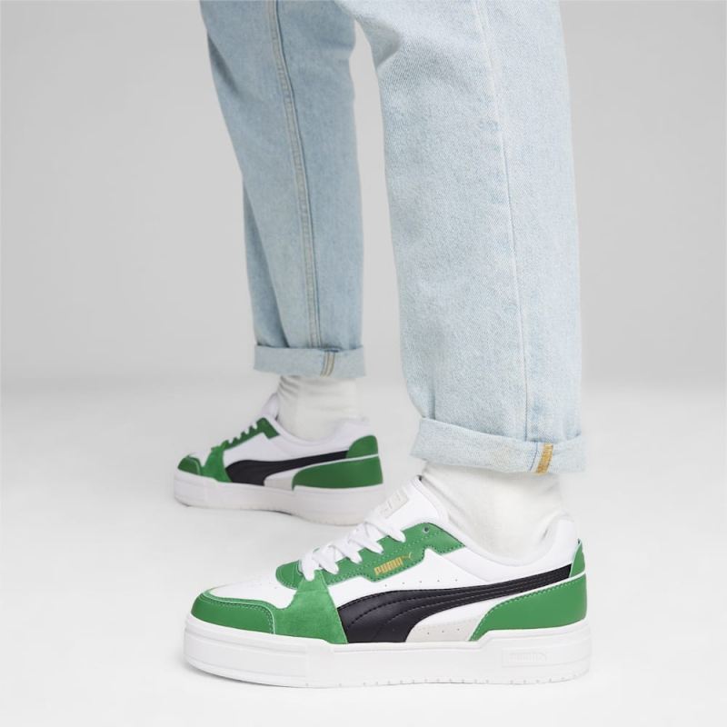 Puma | Men's CA Pro Lux III Sneakers - White-Archive Green-Black