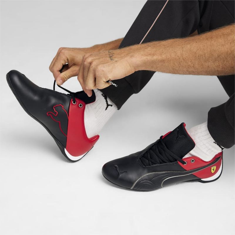 Puma | Men's Scuderia Ferrari Future Cat OG Motorsport Shoes - Black-Rosso Corsa