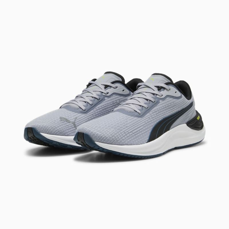 Puma | Men's Electrify NITRO 3 Running Shoes - Gray Fog-Black-Ocean Tropic