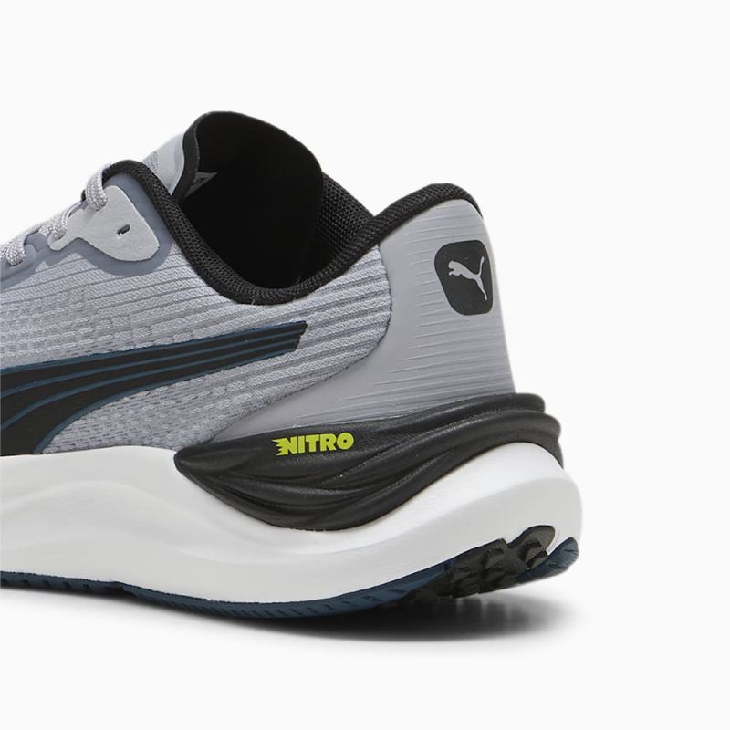 Puma | Men's Electrify NITRO 3 Running Shoes - Gray Fog-Black-Ocean Tropic