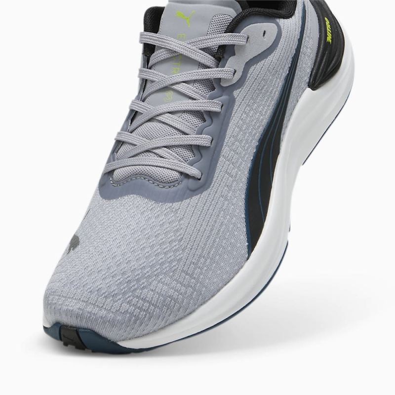 Puma | Men's Electrify NITRO 3 Running Shoes - Gray Fog-Black-Ocean Tropic