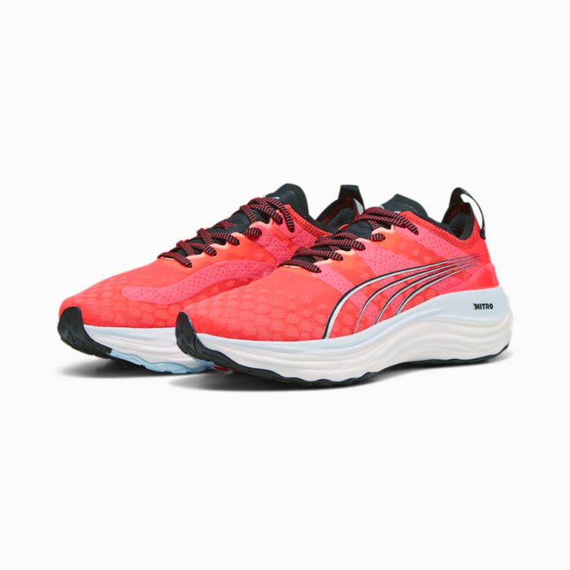 Puma | Women's ForeverRUN NITRO Running Shoes - Fire Orchid-Black-Silver