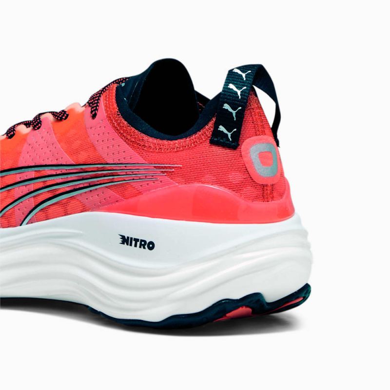 Puma | Women's ForeverRUN NITRO Running Shoes - Fire Orchid-Black-Silver