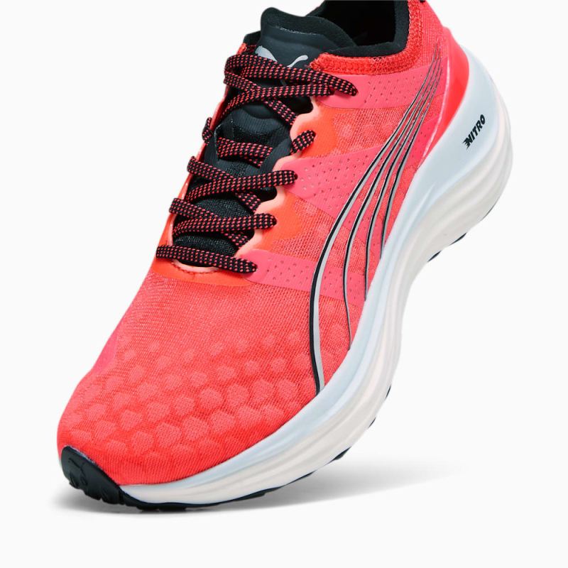 Puma | Women's ForeverRUN NITRO Running Shoes - Fire Orchid-Black-Silver