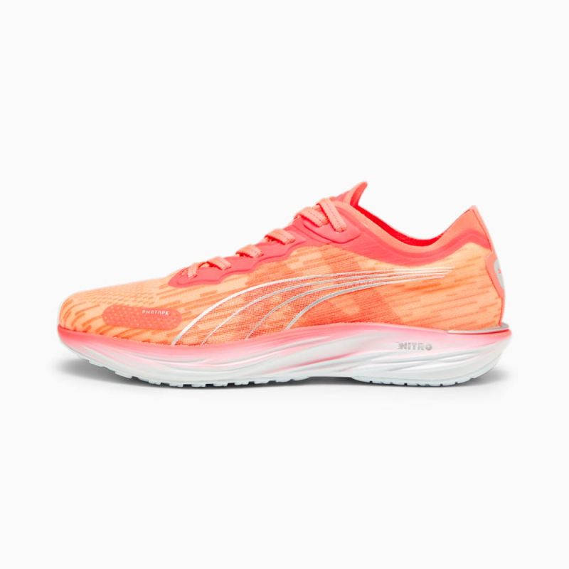 Puma | Women's Liberate NITRO 2 Running Shoes - Fire Orchid-Silver-Icy Blue - Click Image to Close