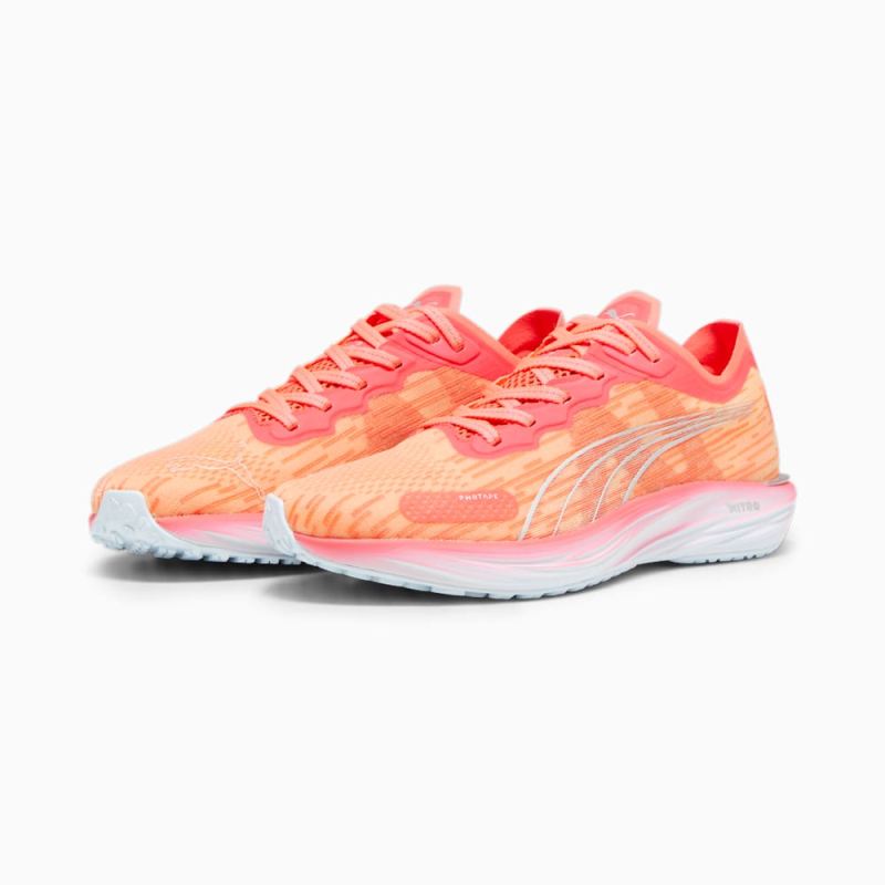 Puma | Women's Liberate NITRO 2 Running Shoes - Fire Orchid-Silver-Icy Blue