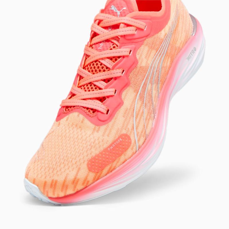 Puma | Women's Liberate NITRO 2 Running Shoes - Fire Orchid-Silver-Icy Blue