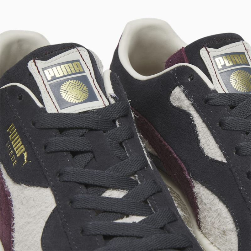 Puma | Women's Suede Camowave We Are Legends Deeply Rooted Sneakers - Strong Gray-Warm White-Aubergine