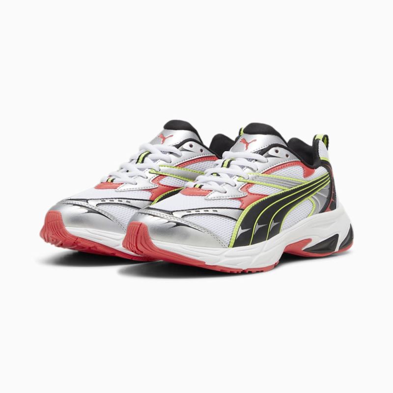 Puma | Women's Morphic Sneakers - White-Active Red-Black